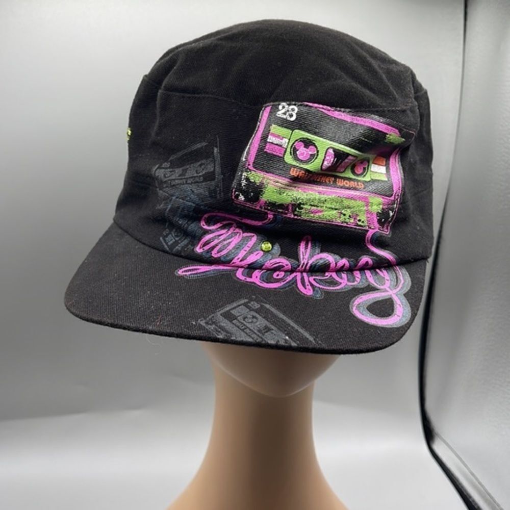 Disney Parks retro vintage Cassette & Mickey decor hat.
